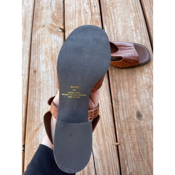 Kelly Scott Women Block Heel Sandals Size 9W - Picture 4 of 6